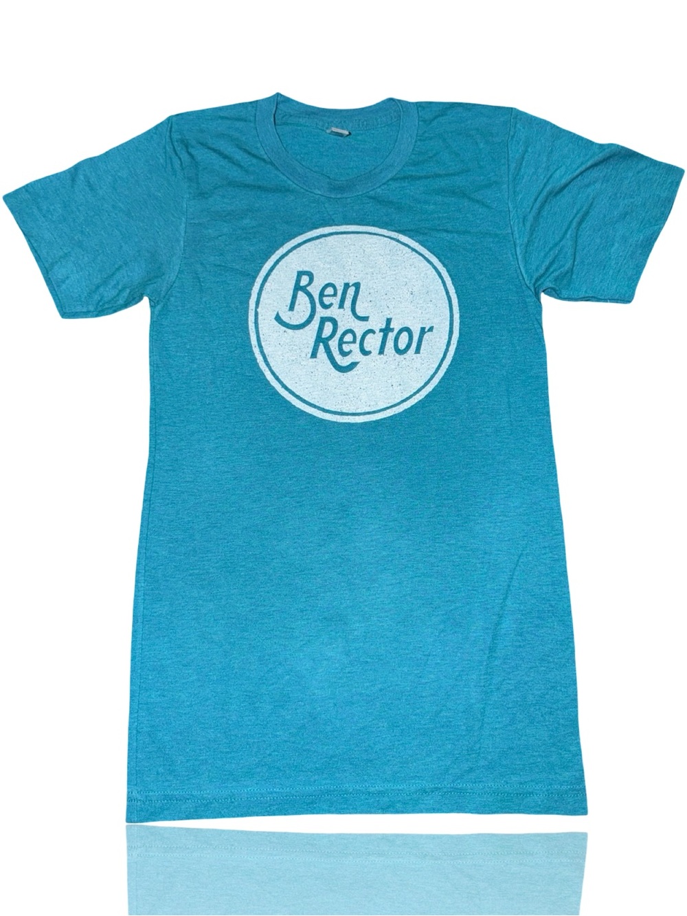 Ben Rector Tour Merch Graphic Logo T-Shirt Teal Blue Unisex XS